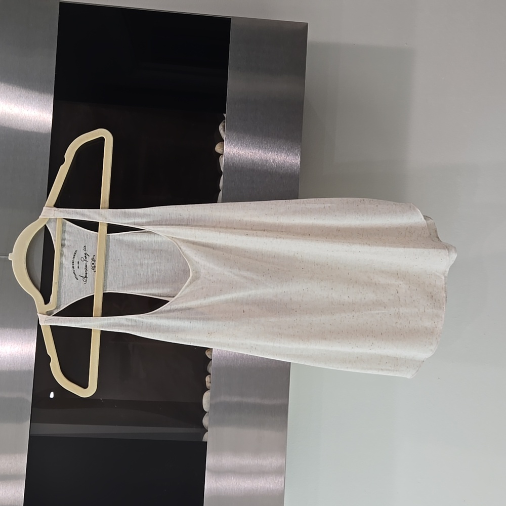 Cream Racerback Tank Top